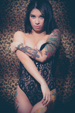 Sexy Tattooed Hottie In Erotic Art Pictures-14